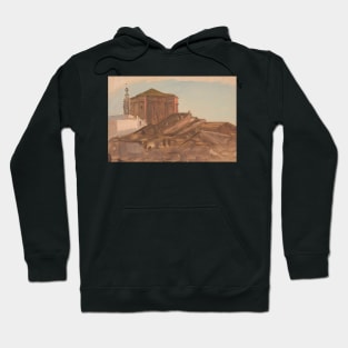 Rooftops Near Sant'Andrea delle Fratte from the Pincio, Rome by Frederic Edwin Church Hoodie